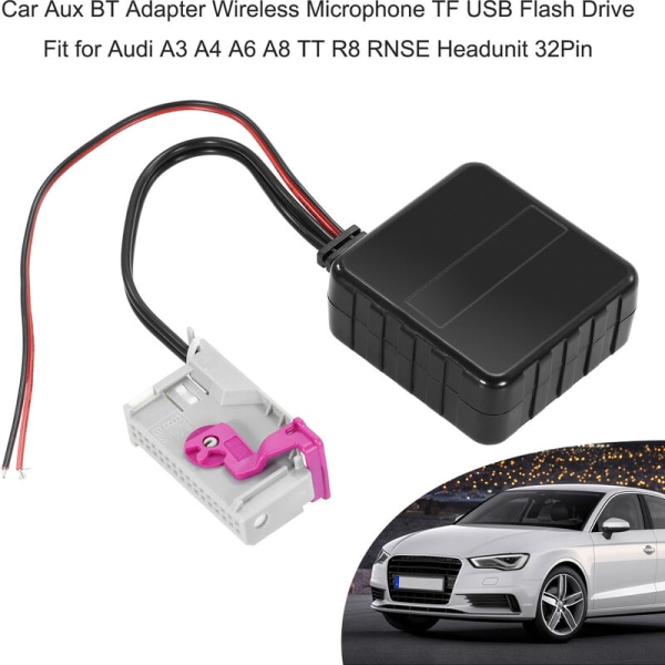 32-stifts Bluetooth AUX digital ljudavkodning för Audi A3 A4 A6 A8 TT R8 RNS-E