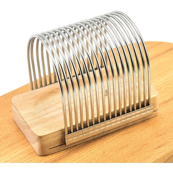 Guld Brödskivare, Manuell Brödskivare, Jämn Tjocklek Kompakt Brödkutter Manuell Brödskärbräda för Hemlagat Bröd, Kakor, Smörgås Toast