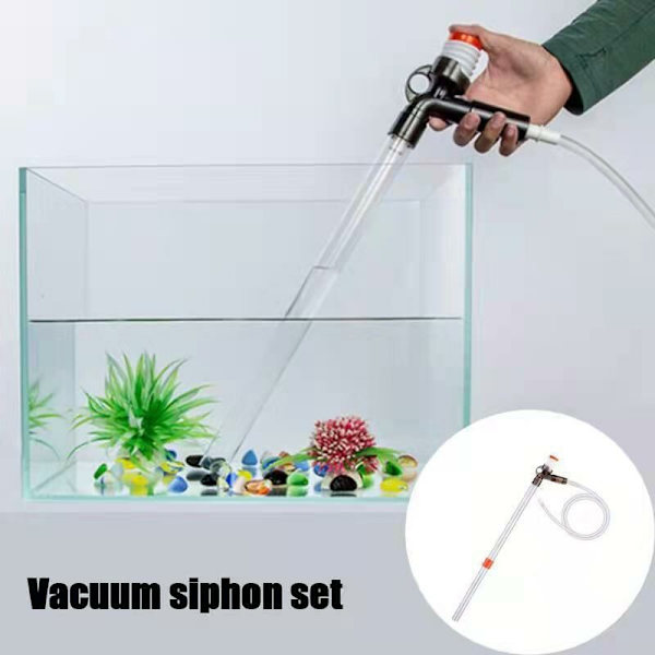 Akvariegrusrenser, Akvarievandskifter Akvarierenser med Siphon til Vandsugning og Sandrenser med Lufttryk-knap