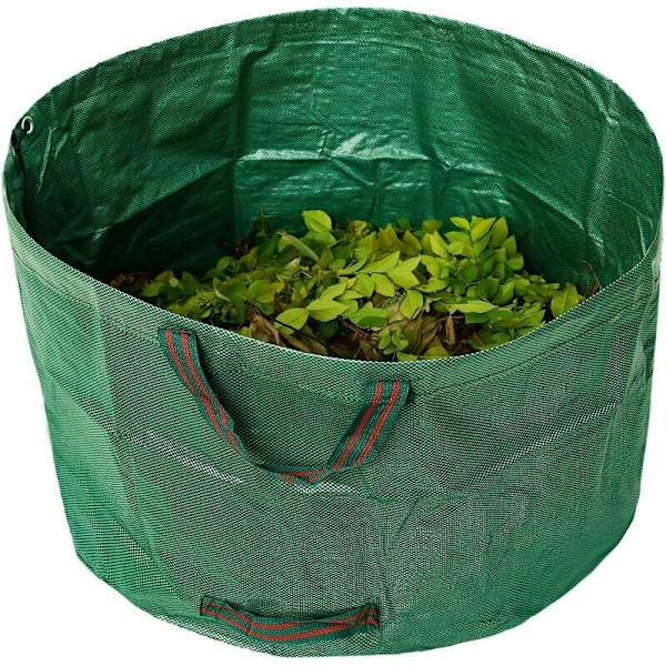 Vedenpitävä puutarhalaukku Jätepuutarhajätesäkit PP:stä, kokoontaitettava ja uudelleenkäytettävä, repeämätön puutarhalaukku 81x46cm