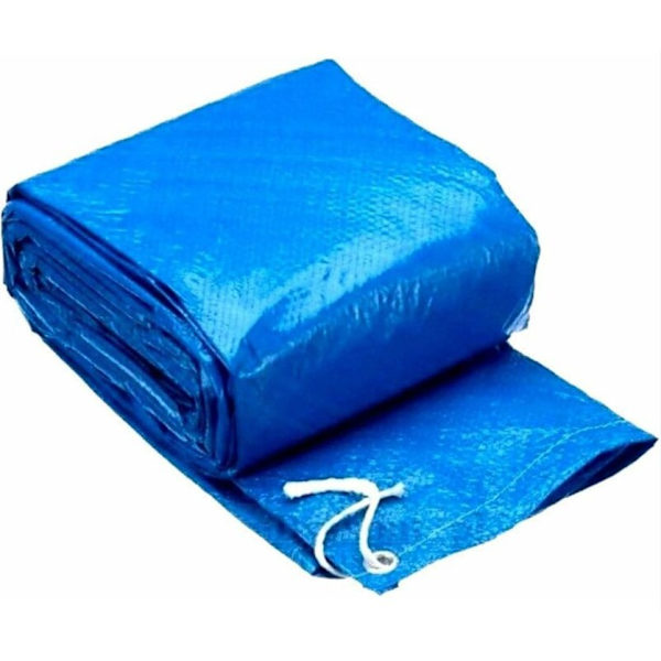 Blå rektangulær rørformet poolcover, rørformet poolboblecover (220X150CM)