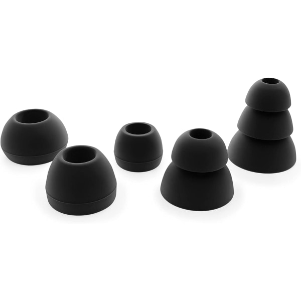 24 x Silikonørepropper til hodesettørepropper (små, mellomstore, store)