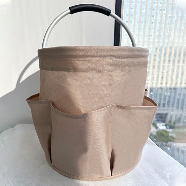 Khaki yleiskori puhdistustuotteille, polyesteri, 28 x 26,5 x 28 cm