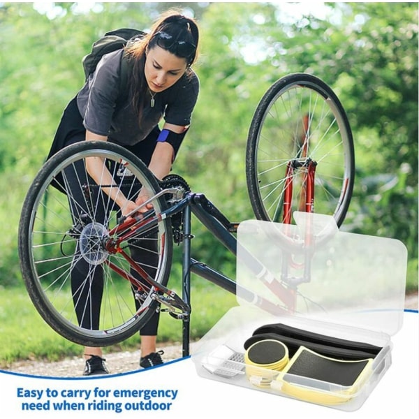 30-pack sykkelpunktreparasjonssett, innerrørsreparasjonssett med lim