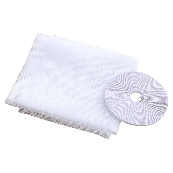 Vindusmyggnett 130 x 150 cm Nylon anti-T anti insekt med selvklebende tape