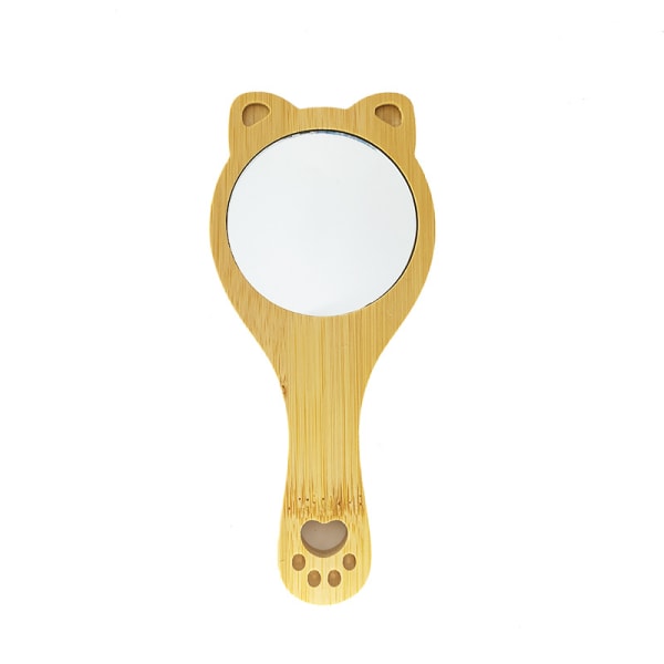 Handspegel Trä 2 st Hand Spegel Med Handtag Hand Spegel Frisör Makeup Barber Spegel För Makeup Hårstyling Rakning Ansiktsvård