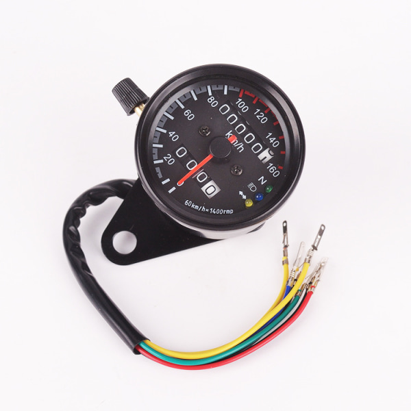 Motorcykel Speedometer Gauge 1 stk Universal Motorcykel Odometer Speedometer Gauge Signal Dobbelt Digital Display