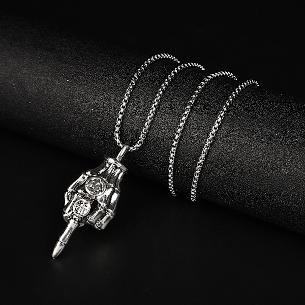 Snygg Herrar Stainless Steel Hip Hop Hänge Halsband