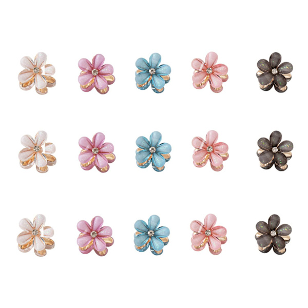 17 stk. Mini Diamant Hårklips, Små Hårklips Hårklips Til Kvinner, Jenter, Søte Mini Hårklips Hårklips Til Daglig, Fest, Bryllup