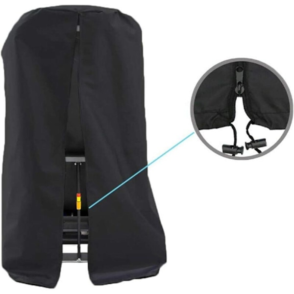 Dammskydd för löpband, skyddande vattentätt anti-pupillskydd, filt för löpband med dragkedja, för inom- och utomhusbruk 117x97x168cm
