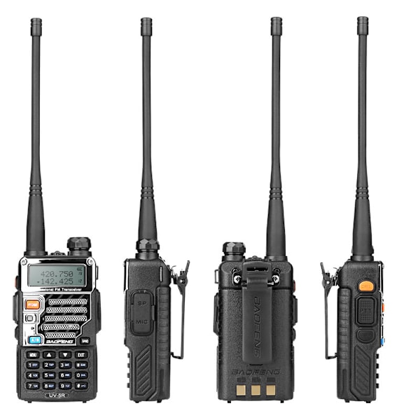 Uv-5re dobbelt bånd (vhf/uhf) analog bærbar tovejsradio (wt-5352)