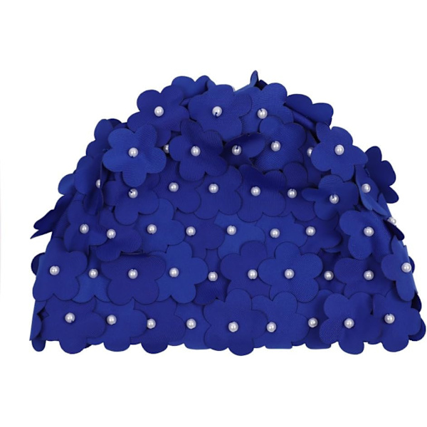Blomster Badehætte til Kvinder - Blomster Badehætte til Damer - Moderigtig Badehætte - Super Elastisk Badehætte - Elastisk Badehætte til Strand, Surfing og Langt Hår