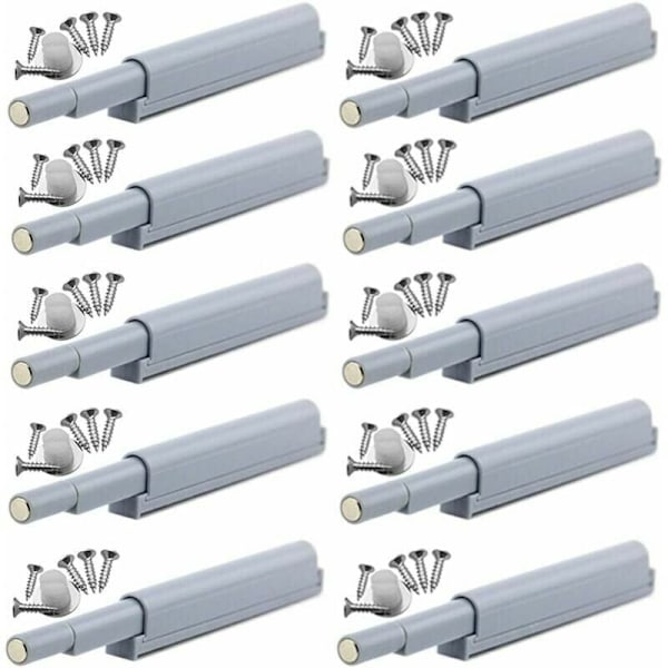 Magnetiska trycklås med utskjutningsfunktion, magnetiska spärrar som öppnas med lätt tryck (10 delar)