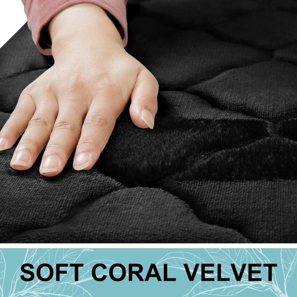 Memory Foam Bademåtte Tæppe 24x16in, Ultra Blød Skridsikker og Absorberende Badeværelse Tæppe, Maskinvask Tør, Komfortabel, Tæppe Tæppe til Badeværelsesgulv, Kar a
