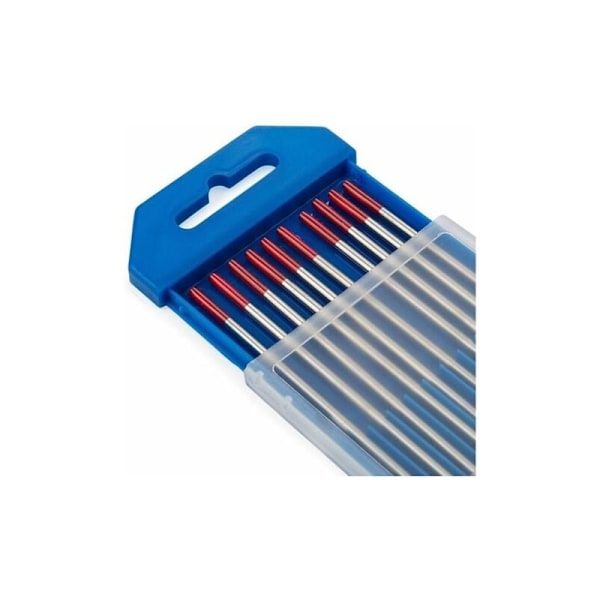 TIG-hitsauselektrodit 2% toriumilla WT20 (punainen) 1,6 mm 150 mm 10 kappaletta per pakkaus