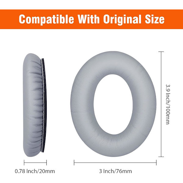 Ersättning öronkuddar för Bose-hörlurar, professionella ersättningsöronkuddar för Bose Quietcomfort-serien QC45 QC35 QC35 II QC2 QC15 AE2 AE2I QC25 Ov