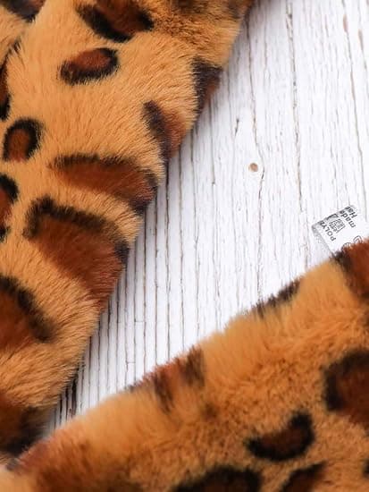 Vinter Kunstpels Krave Leopard Plys Halstørklæde Halsvarmer