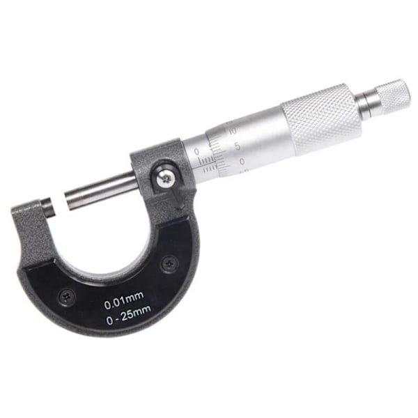 Udvendig Mikrometer 0-25mm, 0,01mm Opløsning (Metrisk)