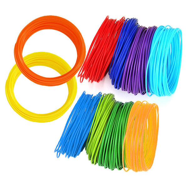 3D Pen Filament, PLA 1.75 Filament Refills til 3D Pen, 30 Farver, 5M Hver, 3D Pen Filament til Børn og Voksne, Kompatibel med Professionel 3D Print