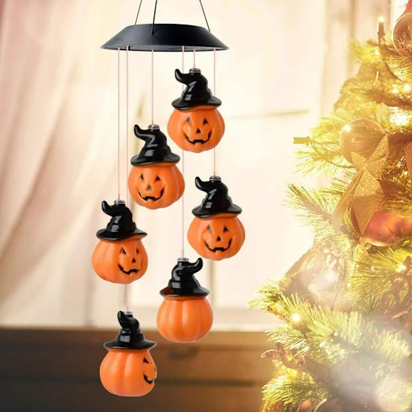 1 kpl aurinkokäyttöiset kurpitsavalot Halloween-koristeluun ulkona, väriä vaihtavat ulkovalot Halloween-juhliin, kuistin ja pihan koristeluun