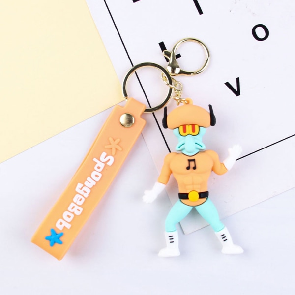 Sett med 3 Sponge Baby nøkkelringer - Ideell for å fylle overraskelsesposer