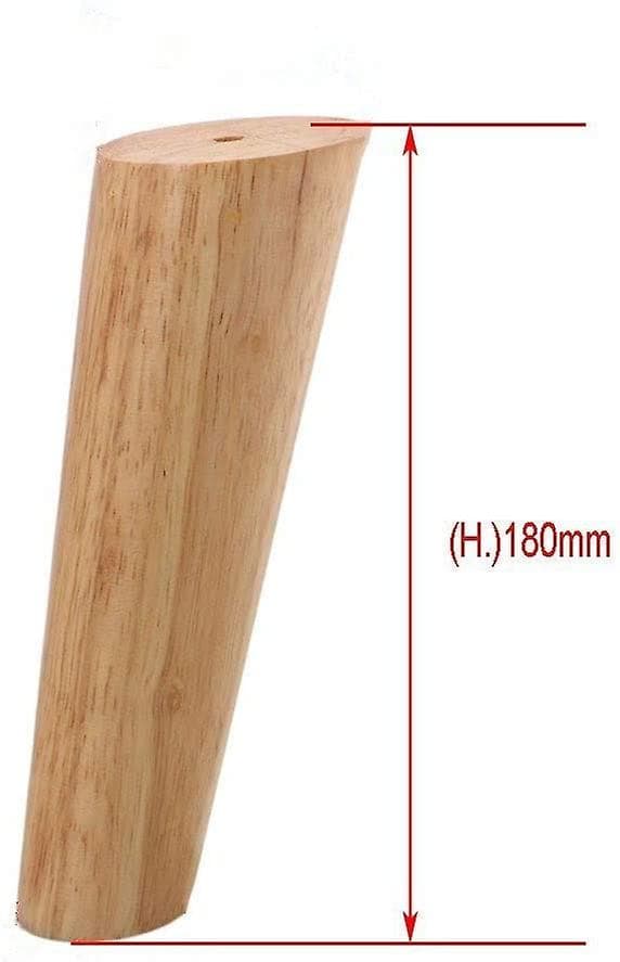 4 stk. træmøbelben, koniske sofaben, massive træmøbelben 6 cm