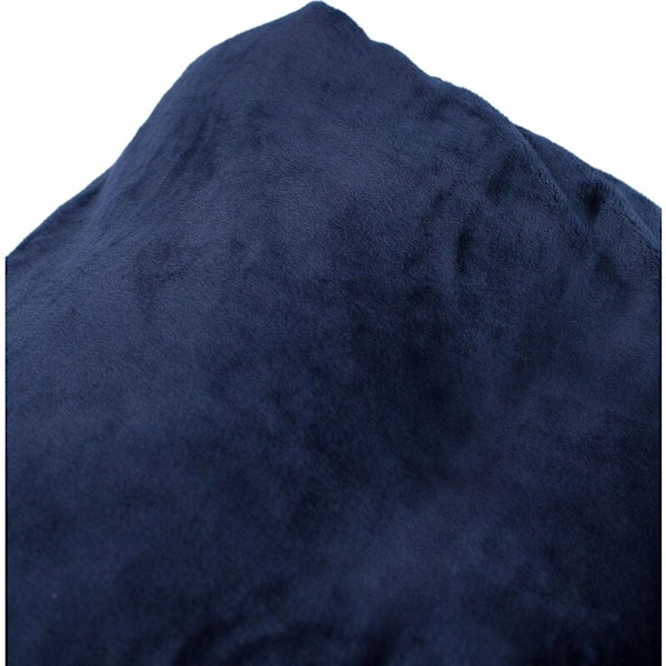 Leverbetræk - Marineblå (blå) - Ultrablødt sofatæppe - Let sofaplaid - Polyester mikrofiber - Nem tur - Seng - 50 x 60 tommer