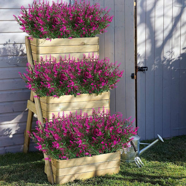 8 Pakker Udendørs Kunstig Lavendel Falske Blomster, UV-Resistente Buske, Kunstig Plastik Grønt til Udendørs Hængende Planter, Have Veranda, Have, Landhus