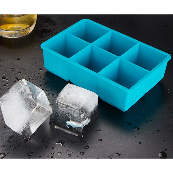 2 x 2\" 5 cm:n suuret jääpalamuotti silikonista viskiin, cocktaileihin, juomiin jne.