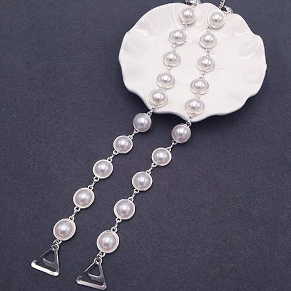 Justerbare skulderstropper Rhinestone bh-stropper udskiftning til bh-toppe kjole（1 par）