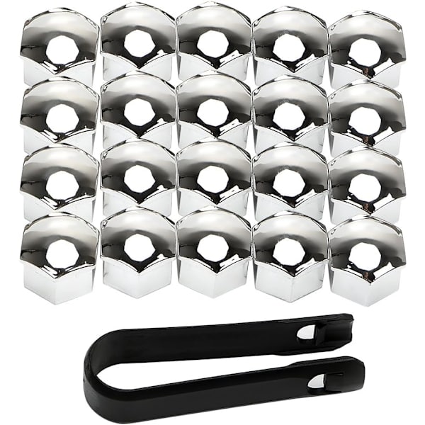 Vanteenpäällyste 17mm Pultin Päällyste 20 Vanteenpäällyste Vanteen Pultin Päällyste Hopea