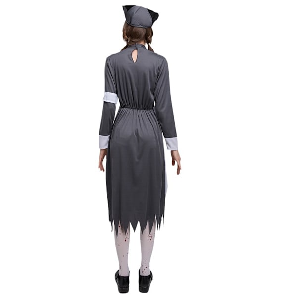 Halloween Horror Sygeplejerske Zombie Pige Kostume (Strømper Ikke Inkluderet)