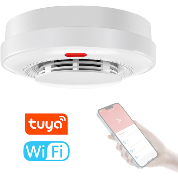 Tuya WiFi røgalarm, brandbeskyttelse lydalarm sensor, mobiltelefon applikation, SOSH alarm alarm alarm alarm