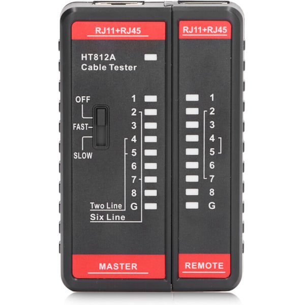 RJ11 RJ45 nettverkskabeltester Telefonledning testverktøy Tilbehør for måling HT812A