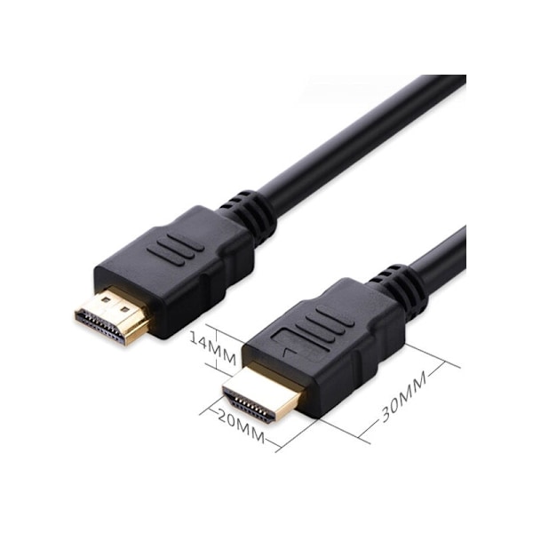 USB till HDMI USB-adapterkabel - USB 2.0 Hane laddningsomvandlare Typ A hane till hane HDMI (endast för laddning) (3 meter svart)