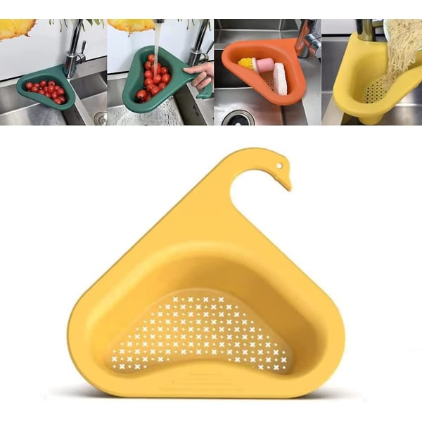 Multifunksjonell kjøkkenvask med trekant (gul)