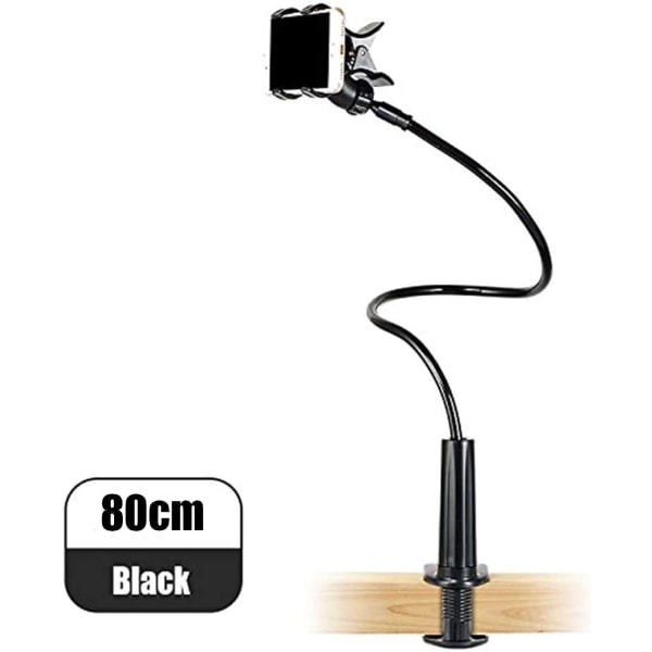 Telefonhållare för säng, telefonhållare med flexibel svanhals lång arm 360° rotation justerbar för iPhone 13/ 13Pro,12/12 Pro Max, 11 Pro XS Max X 8 7 Sam