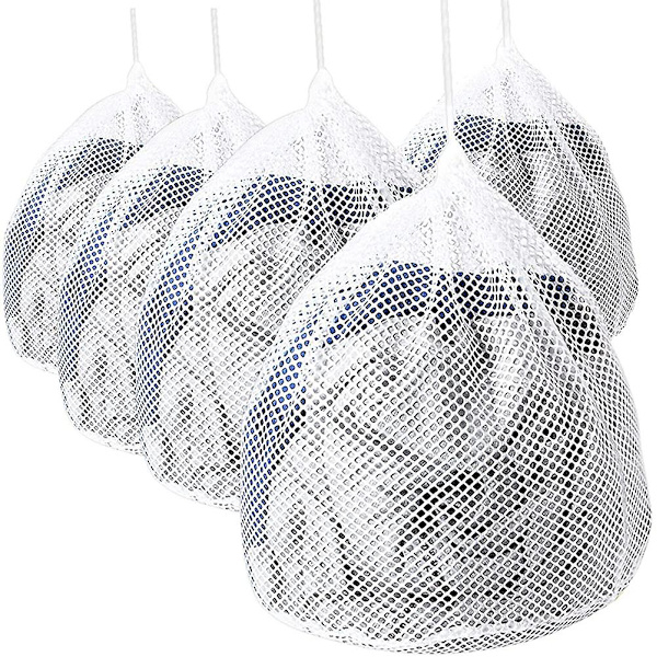 Sett med 5 klesvasker, vaskenett, klespose, vaskemaskinpose, taunettvask.