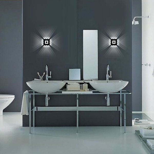 18W Moderne LED væglampe væglampe vandtæt IP65 aluminium LED væglampe indendørs udendørs til stue soveværelse badeværelse gang trappeopgang entr