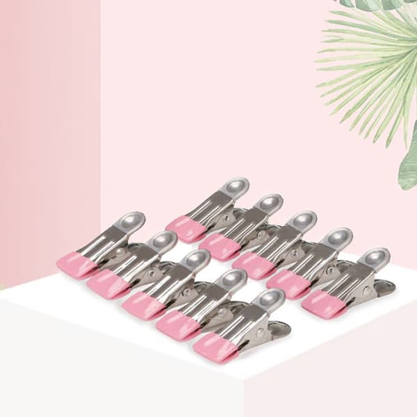 40 klesklyper (hvit+smaragd+rosa+svart)