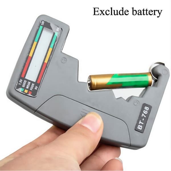 Treki Universal Digital Battery Tester for AA AAA C D N 9V 1.5V Button Cell Mini Batteries