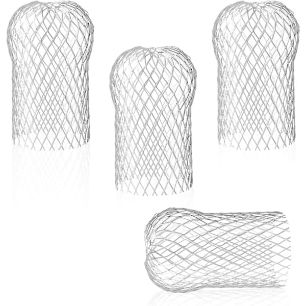 4-pakning Aluminium Takrennerensere, Holdbare Fleksible Takrennefiltre for Takrenner Mot Løv