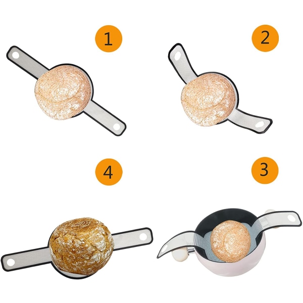 Silikonbakematte, vaskbar og gjenbrukbar sklisikker silikonbakematte, silikonbrødmatte for hollandais