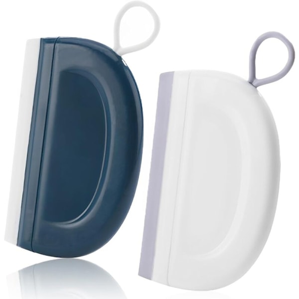 2 stk. mini glas raclette, mini bruse racletter, små racletter til brusekabiner, bruseviskere, multi-bruger bruse raclette til badeværelsesvindue, sæt