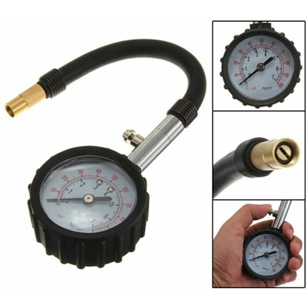 Rengaspainemittari, rengas, rengas, valitsin, ilmapistooli 0-100 psi auto moottoripyörä