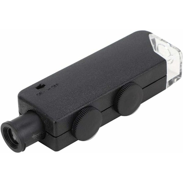60-100x justerbart LED-ljus LED-mikroskop ficka bärbart förstoringsglas för observation