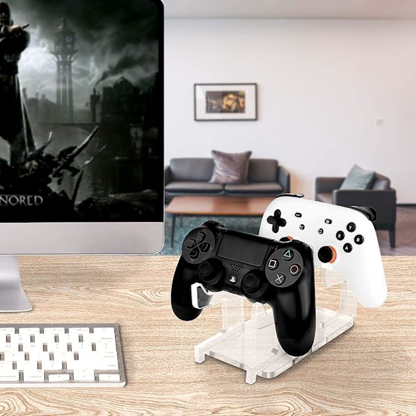 Gamepad-hållare för PS5/PS4/PS3/Xbox One, S, X, 360/Xbox Elite/Níntendo Switch, 4 i 1 manuell spelhållare med bas