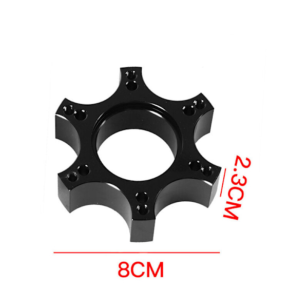 Ratt Quick Release Hub Adapter, Aluminiumlegering Ratt Adapter Plate, 70mm Spacer for Thrustmaster T300RS med 13-14 tommers Ratt