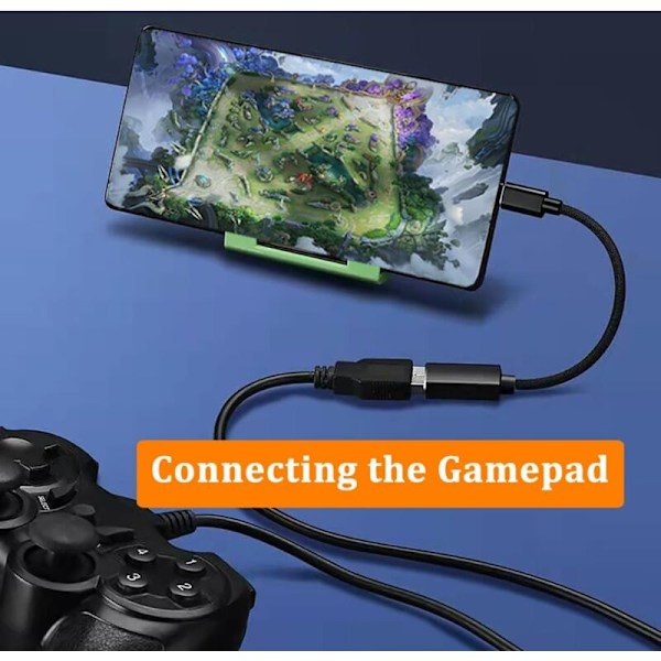 USB C til USB 3.0 Adapter, 5Gbps USB Type C Hann til USB A Hunn OTG Kabel, Kompatibel med iPhone 16 Pro Max/15 Pro Max Plus, iPad Pro, MacBook Pro/Ai