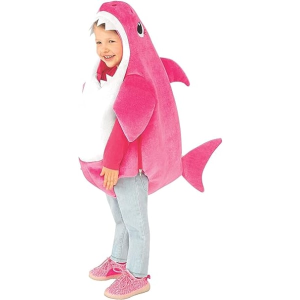 Babyhaj kostume til barn（110CM，Pink）, spil babyhajmelodi